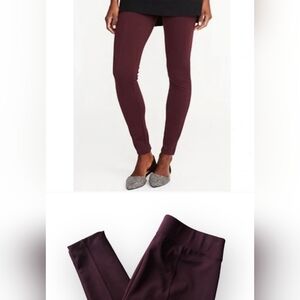 Old Navy Stevie High Rise Ponte Knit Stretch Brown Tupelo Leggings